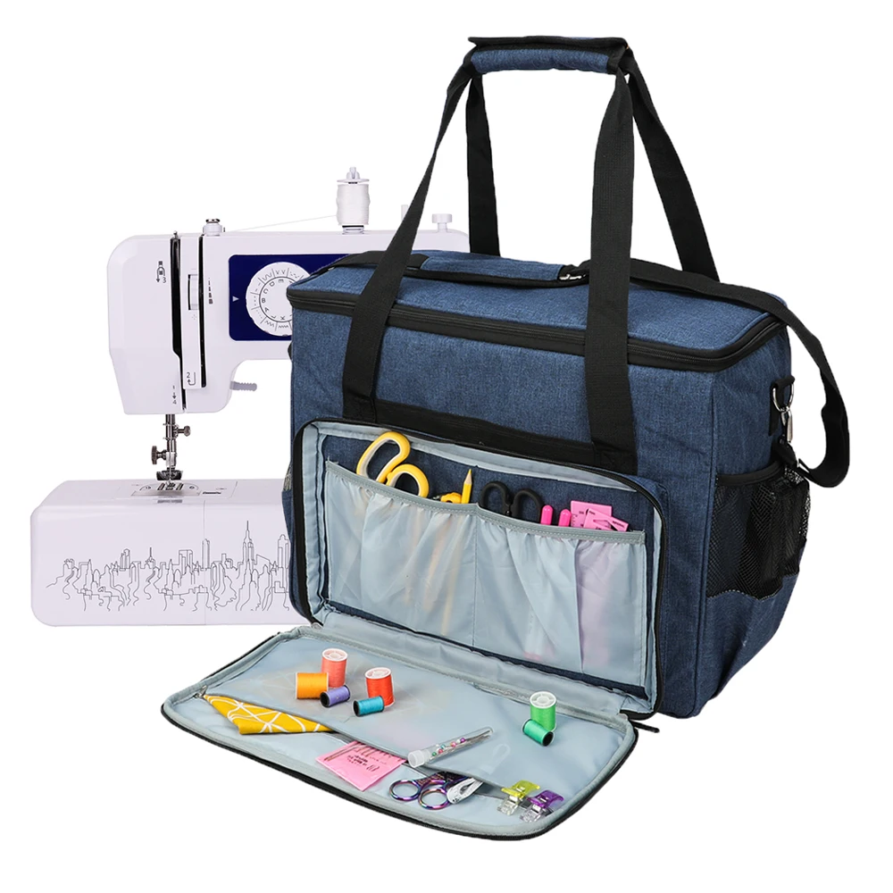 Большая сумка для швейной машины, Органайзер для хранения Аксессуаров, Многофункциональный Портативный дорожный контейнер для дома, чехол для инструментов для вязания