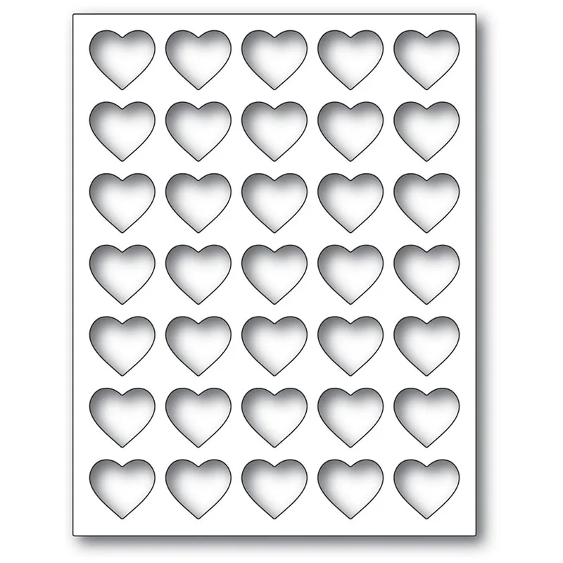 Металлическая режущая решетка в форме сердца, 2021декорация, Альбом для вырезок, форма для ножей для рукоделия, трафареты для перфорации