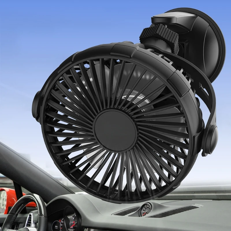 Мини-Автомобильный Вентилятор Настольный Вентилятор с Супер Тихим, 3 Режимами Свободного Вращения Персональный USB-Вентилятор для Наружного Автомобиля Беговая Дорожка для Тренажерного Зала в помещении