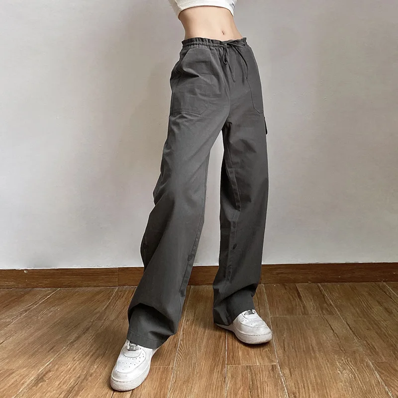 Новая мода 90-х, винтажные женские Ins, повседневные брюки в стиле хип-хоп с заниженной талией, Облегающая Клубная уличная одежда, Горячая распродажа S, M, L