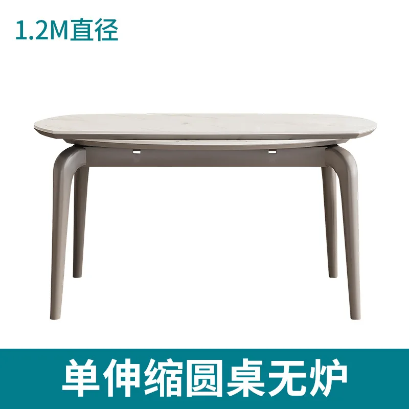 Обеденный стол и стул из массива дерева, домашний обеденный стол, убирающийся в круглый стол, складной обеденный стол
