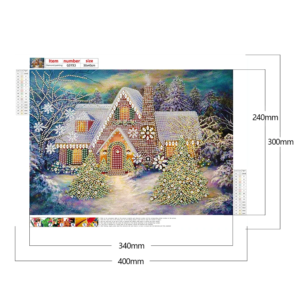 Рождественский дом 5D, сделай САМ, Частичная Алмазная роспись специальной формы, Счастливого Рождества для дома, спальни, гостиной, декора стен.